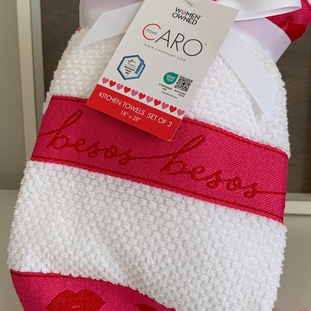 💕Kitchen Towel Set of 3 - 100% cotton